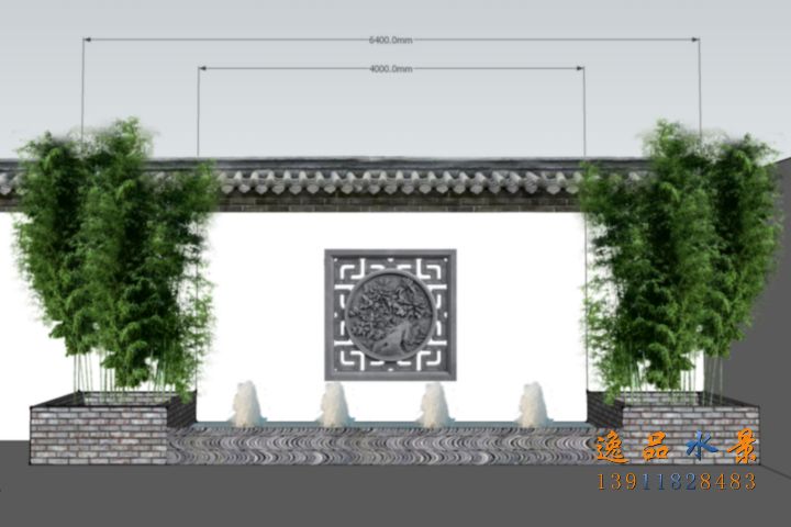 庭院水景墻的冬季防護方法